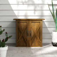 Gartenschrank Holz-Geräteschrank 77x55x72cm Gerätehaus