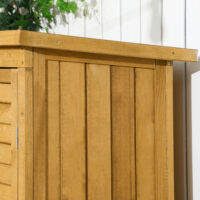 Gartenschrank Pultdach Lamellentüren Tannenholz 87x46.5x160cm