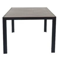 Gartentisch Esszimmertisch WPC-Tischplatte 76x90x90cm ~ braun