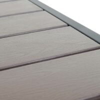 Gartentisch Esszimmertisch WPC-Tischplatte 76x90x90cm ~ braun