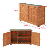 Geräteschrank Gartenhaus Kerteminde 88 x 128 x 50 cm Tannenholz