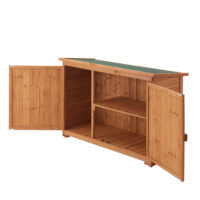 Geräteschrank Gartenhaus Kerteminde 88 x 128 x 50 cm Tannenholz