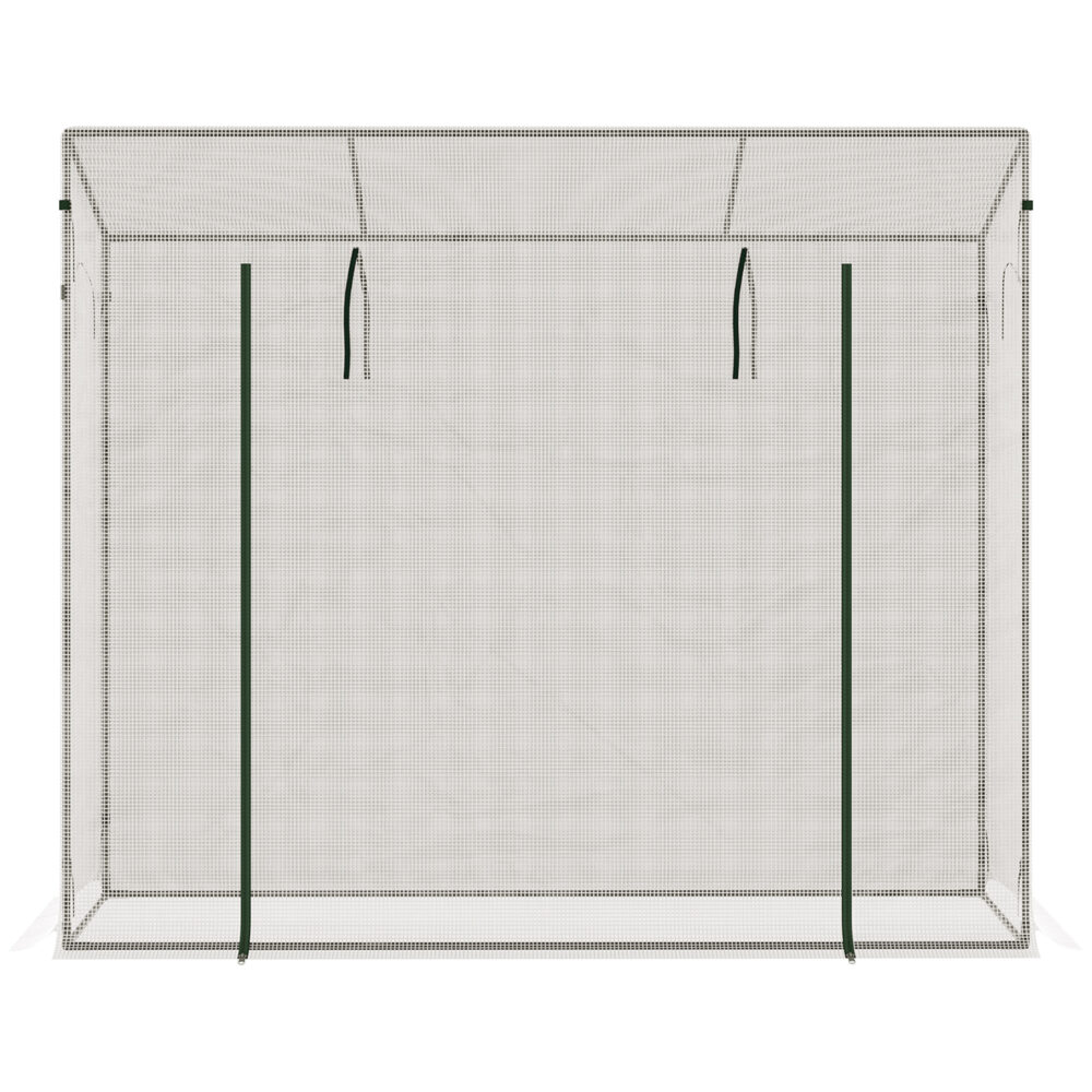 Gewächshaus 200x68x196cm Foliengewächshaus Treibhaus