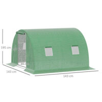 Gewächshaus 3x3x2m Folientunnel Tomatenhaus