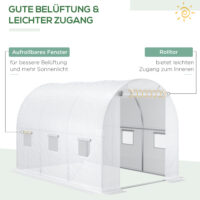 Gewächshaus Blache 300x200x200cm Ersatz-Folie für Gewächshaus