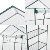 Gewächshaus Hoorn mit Ablagen 140x73x195cm