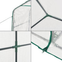 Gewächshaus Oosterhout mit Ablagen 120x186x190cm