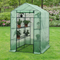 Gewächshaus Vale mit Ablagen 120x170x194cm Grün