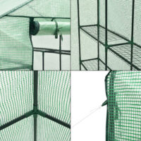 Gewächshaus Vale mit Ablagen 120x170x194cm Grün