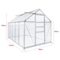 Gewächshaus Treibhaus Oisterwijk 310x190cm