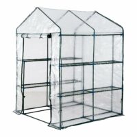 Gewächshaus Treibhaus mit Ablagen 143x143x195cm