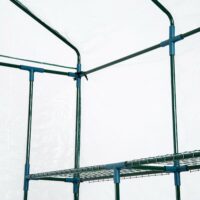 Gewächshaus Treibhaus mit Ablagen 143x143x195cm