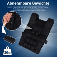 Gewichtsweste 20kg Trainingsweste Laufweste