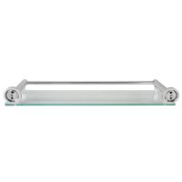 Glasablage Bad 2er Set Wandmontage gehärtetes Glas Aluminium