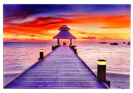 Glasbild Poster Motiv 40x60cm Steg