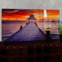 Glasbild T115 Poster Motiv 50x100cm ~ Steg