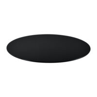 Glasplatte Glasgow Ø60 cm Schwarz