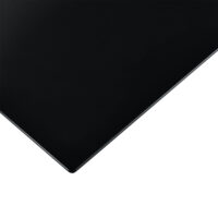 Glasplatte Ø90 cm Rund Schwarz