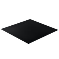 Glasplatte Ø90 cm Rund Schwarz