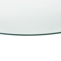 Glasplatte Glasgow Tropfenform Ø 90 cm