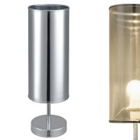 Tischlampe Gloss 1x E14 Ø 13.5x44cm Spiegelfolie Chromfarben