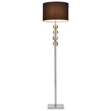 Stehlampe Spheridern 1x E27 Ø 37,5 x 155cm Chrom/Schwarz