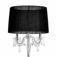 Stehlampe Noble Black 165 x Ø45cm Schwarz