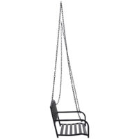 Hängebank Gartenschaukel Schaukelbank 2-Sitzer mit Ketten Metall