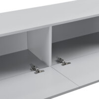 Hängeboard Evaton 140x33x30 cm mit 2 Ablageflächen Hellgrau