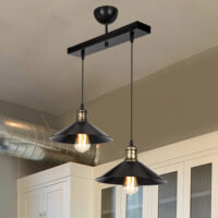 Hängeleuchte Crosby 2xE27 Schwarz Bronze Antik