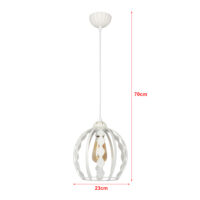 Hängeleuchte Finchley Weiss