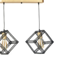 Hängeleuchte Diss Schwarz Gold