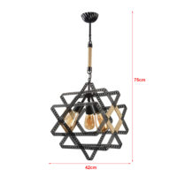 Hängeleuchte Handforth Schwarz