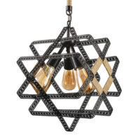 Hängeleuchte Handforth Schwarz