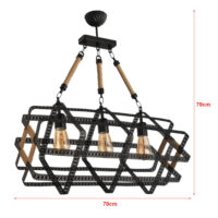 Hängeleuchte Hexham Schwarz