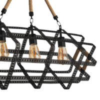 Hängeleuchte Hexham Schwarz