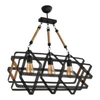 Hängeleuchte Hexham Schwarz