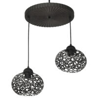Hängeleuchte Kirriemuir 2xE27 Schwarz