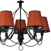 Kronleuchter Hatfield 5xE27 Orange