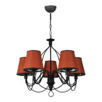 Kronleuchter Hatfield 5xE27 Orange