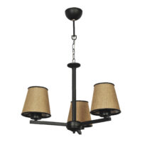 Hängeleuchte Axbridge 3xE27 Metall Braun-Beige