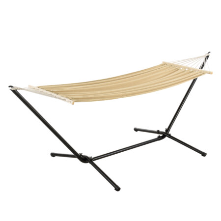 Hängematte 'Surte' mit Gestell 200x100cm Beige