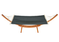 Hängematte mit Gestell FSC-zertifiziert 320cm braun, Matte grau