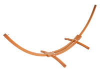 Hängematte mit Gestell FSC-zertifiziert 320cm braun, Matte grau