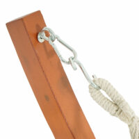 Hängematte mit Gestell FSC-zertifiziert 320cm braun, Matte grau