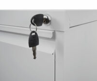 Hängeregisterschrank Aktenschrank abschliessbar 134cm grau