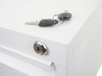 Hängeregisterschrank Aktenschrank abschliessbar 134cm weiss