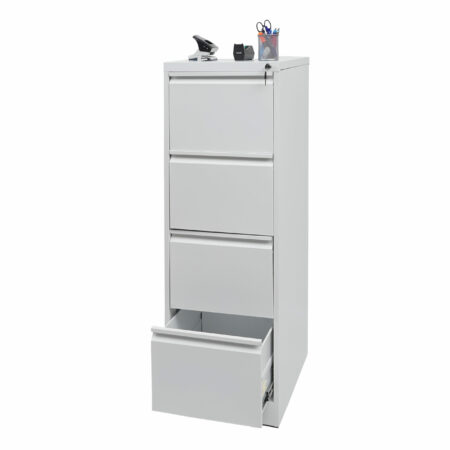 Hängeregisterschrank Aktenschrank abschliessbar 134cm weiss