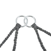 Hängesessel Kailua Max. 150 kg Indoor Outdoor mit Kissen Dunkelgrau