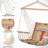 Hängestuhl Hängesitz Hängesessel mit Kissen